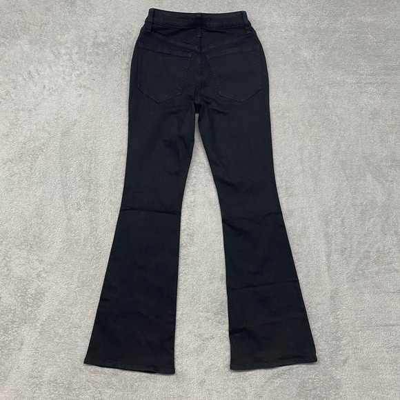 Madewell Jeans Womens 23 Petite Black Curvy Skinny Flare Denim High Rise NM920 - Picture 11 of 13
